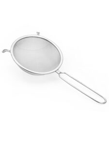 Rây lọc inox lưới siêu mịn tay cầm inox - Cobi Mall